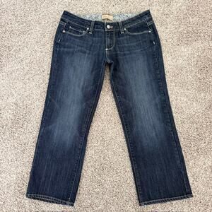 Paige Canyon Crop Blue Jeans Low Rise Capri Pedal Pushers Classic Women's 27